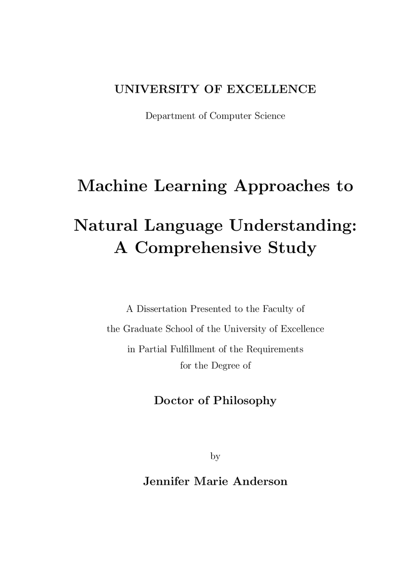 Thesis Template Preview